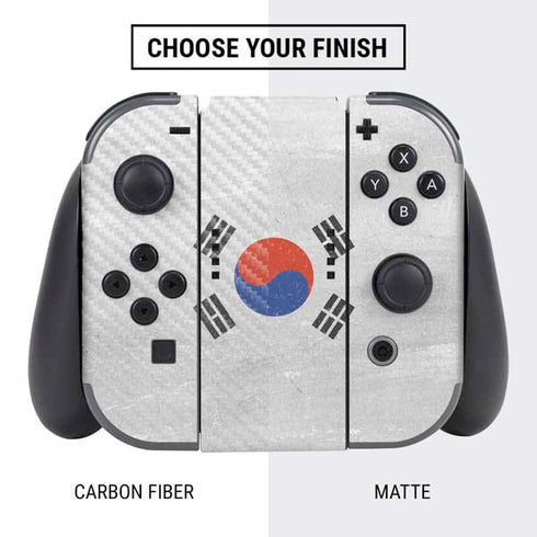 South Korean Flag Distressed Nintendo Switch Bundle Skin